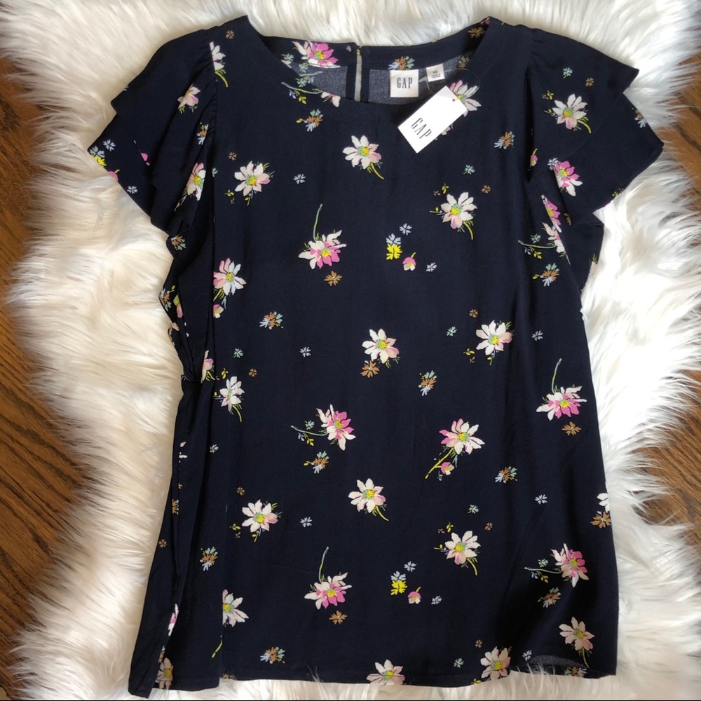 Gap ruffle sleeve top - Picture 1 of 5